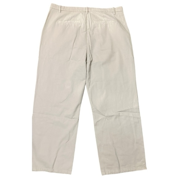 Abercrombie and Fitch Wide Leg Hi Rise Cream colored Jeans 90s vintage 18 - Picture 3 of 6